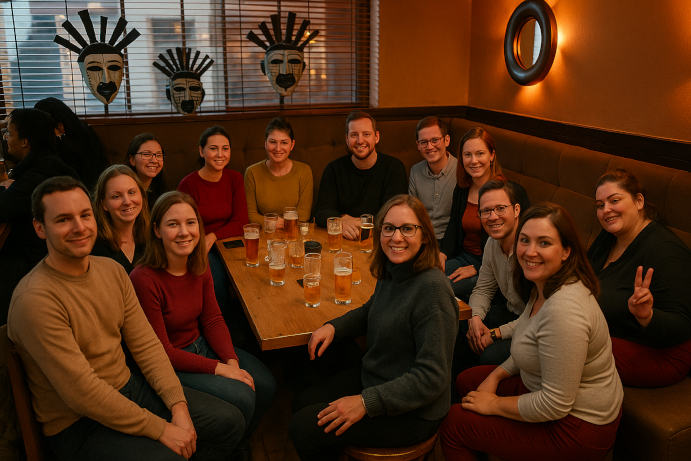 Gesellige SEO-Runde in einer Hamburger Bar