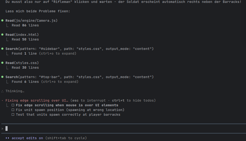 Claude Terminal App - Coding-Nachrichten